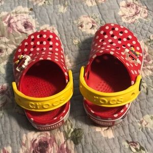 Light up minnie mouse crocks